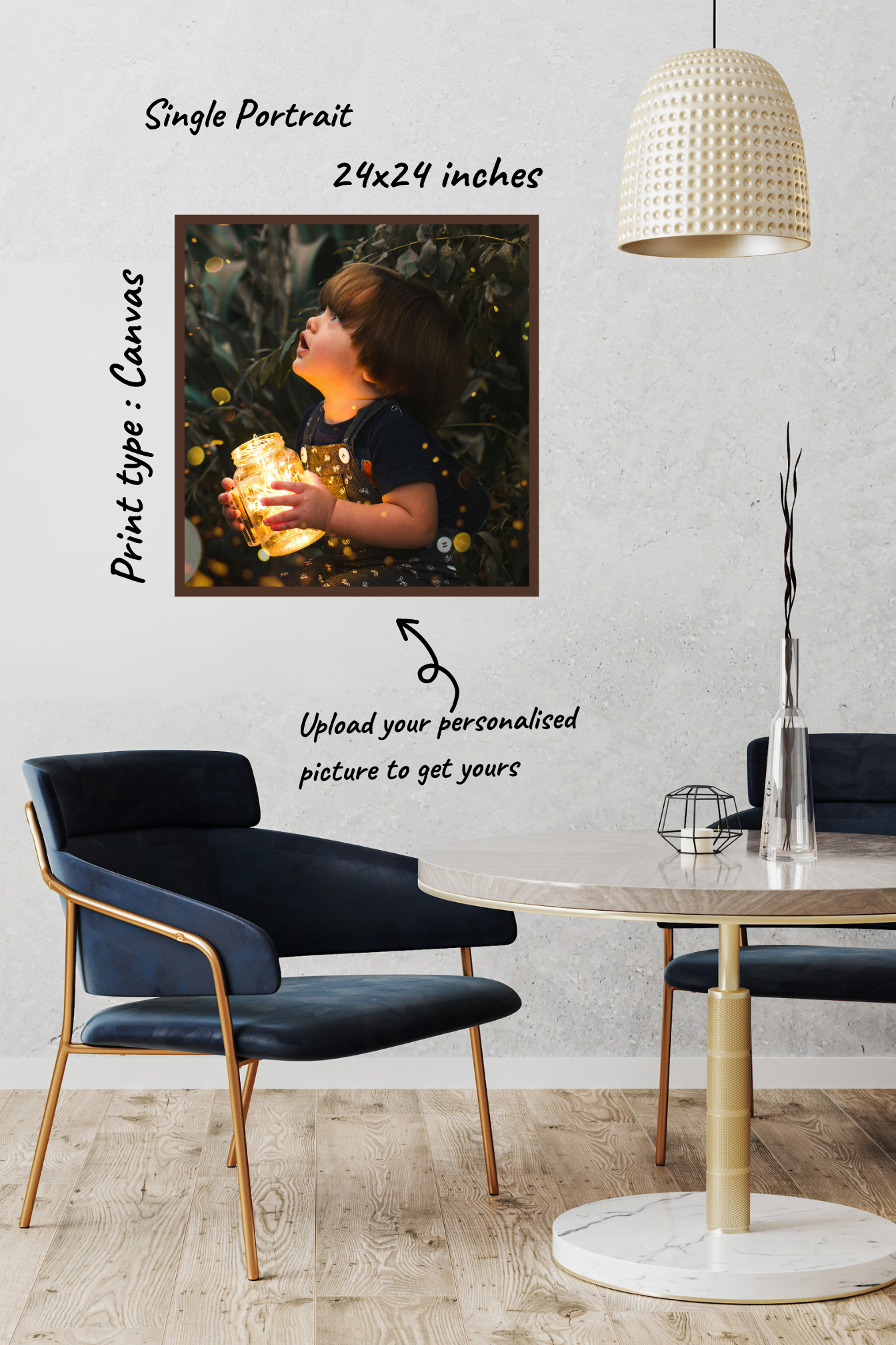 Single Portrait - 24x24 inches