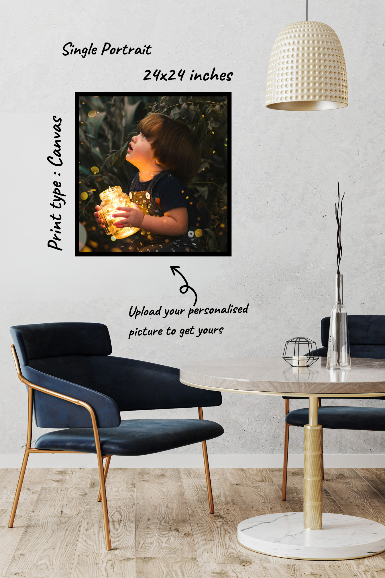 Single Portrait - 24x24 inches